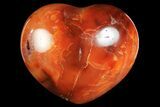 2.5" Colorful Carnelian Agate Heart - #167342-1